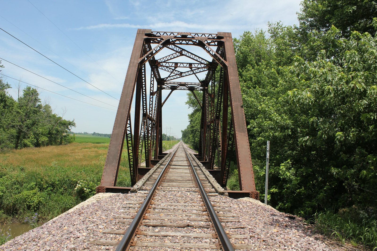 Looking north